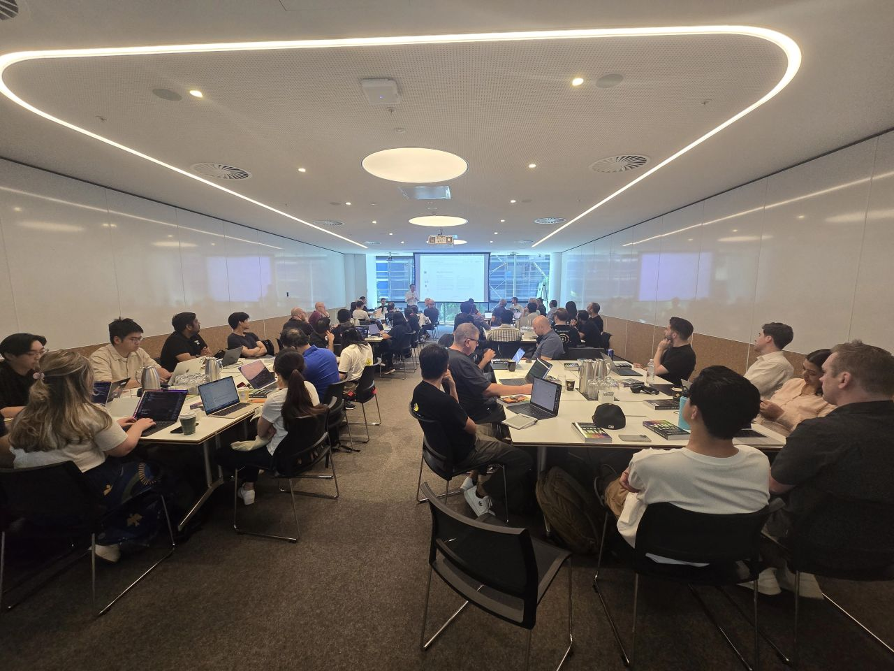 Steve Yegge running a workshop with the Commonwealth Bank of Australia engineering team — December 2025